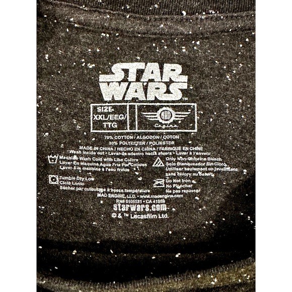 Star Wars The Empire Strikes Back Mad Engine Black Yellow T-Shirt-2XL - Picture 4 of 7